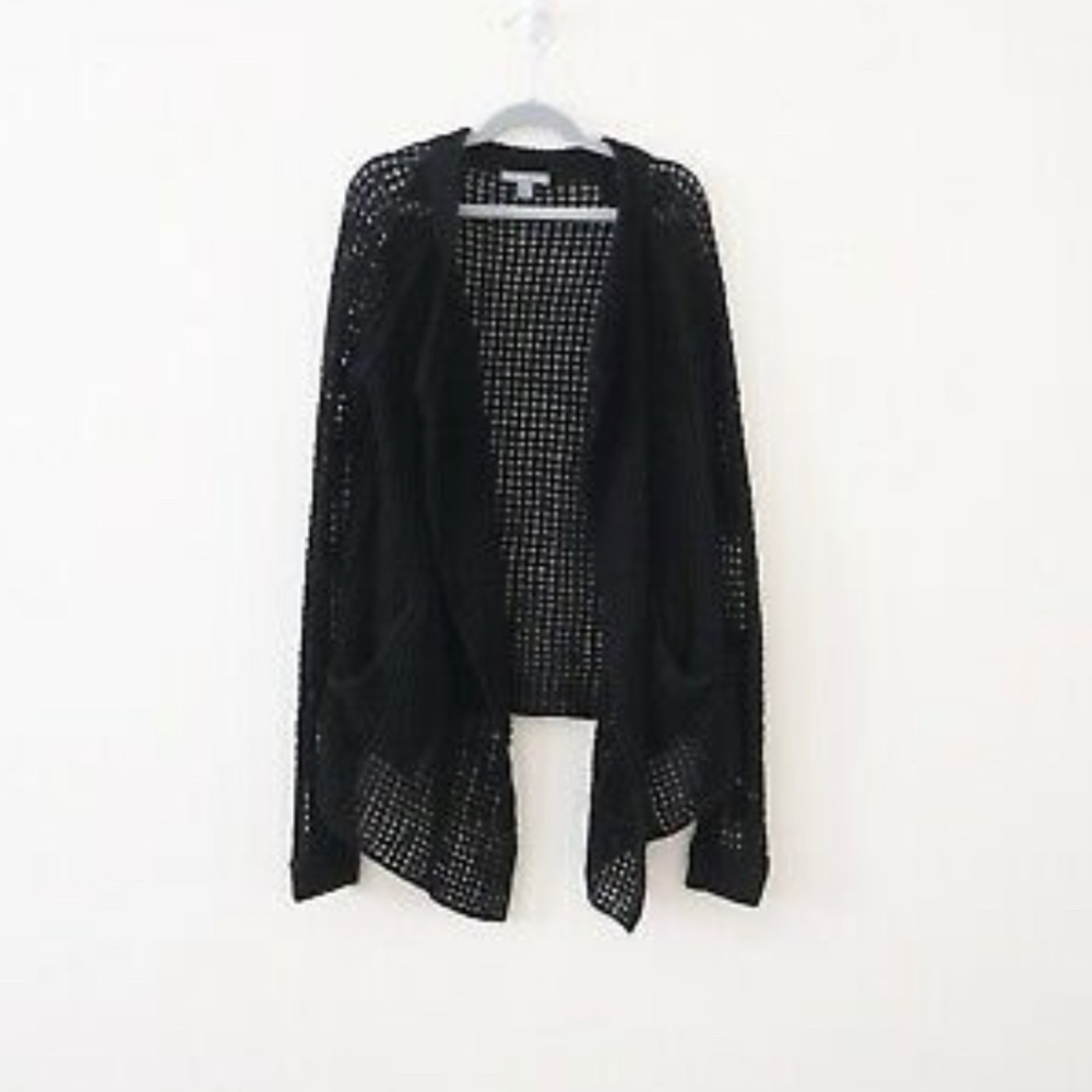 James Perse Open Front Loose Stitch Cardigan